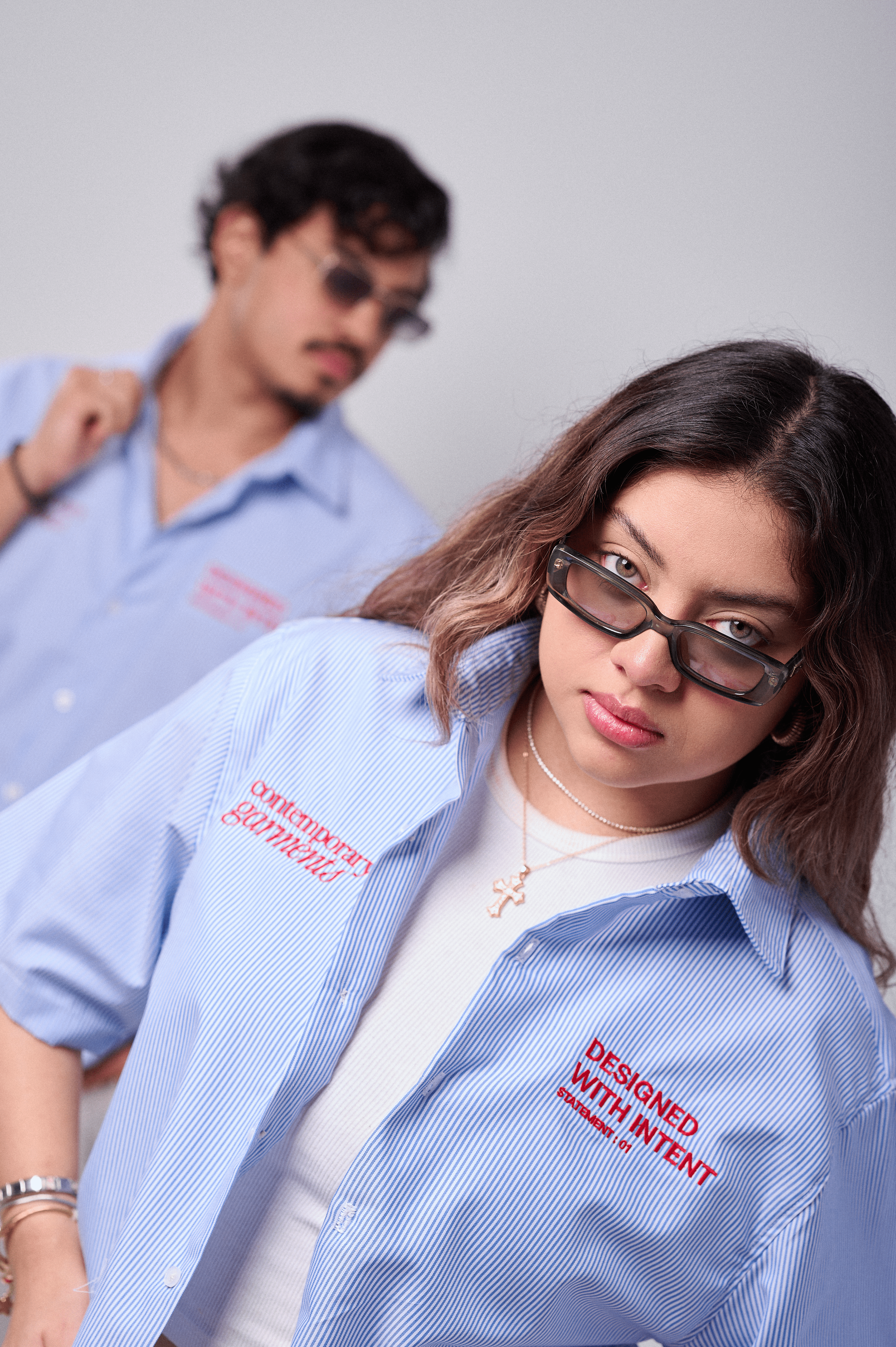 Close-up editorial shot