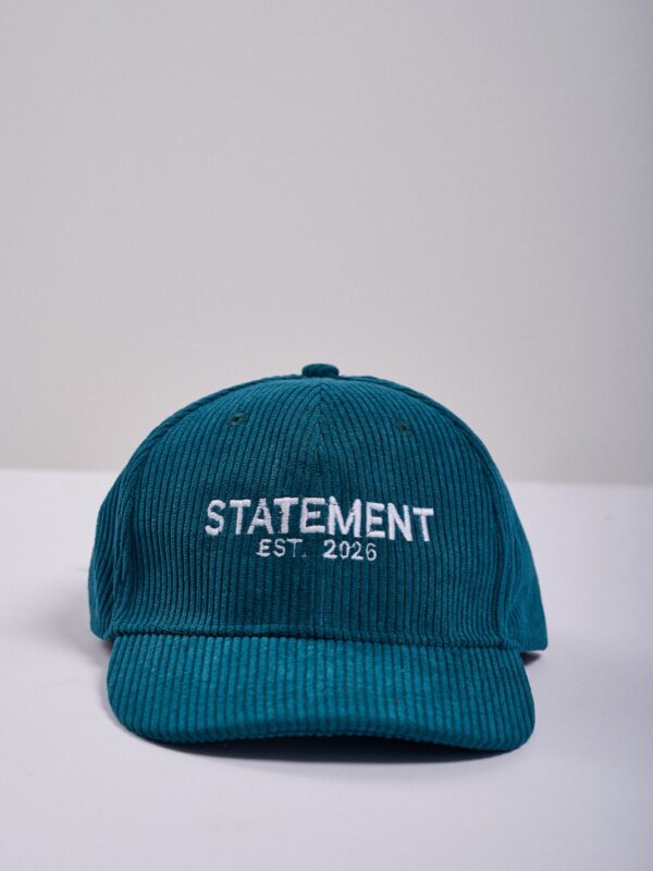 stmnt essential green corduroy cap