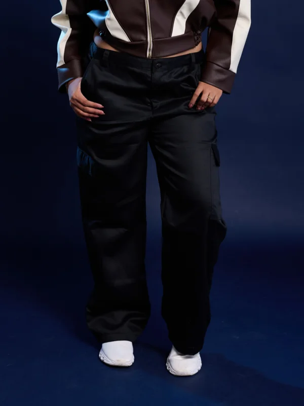 black cargo pants