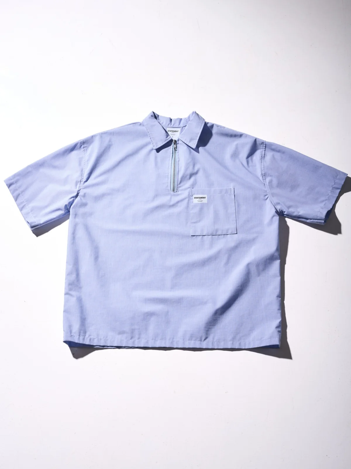 boxy zip up shirt