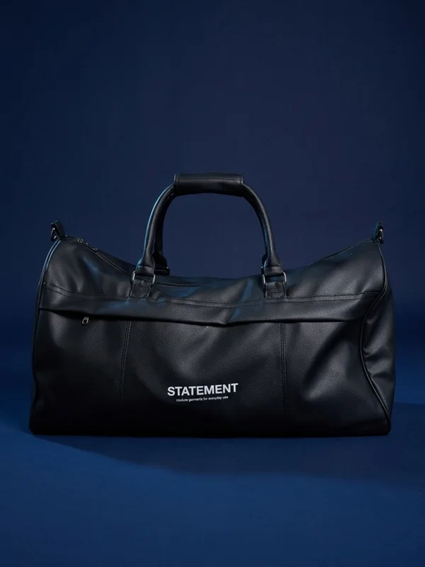 vegan leather duffle bag